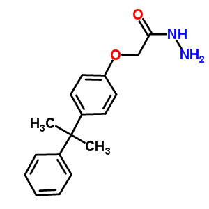 2-[4-(1-Methyl-1-phenylethyl)phenoxy]acetohydrazide Structure,70757-64-1Structure