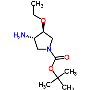 Trans-3-amino-1-boc-4-ethoxypyrrolidine Structure,708273-40-9Structure