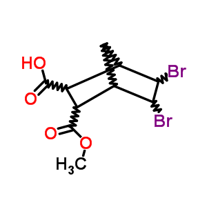 5,6-Dibromo-3-methoxycarbonyl-norbornane-2-carboxylic acid Structure,70831-54-8Structure