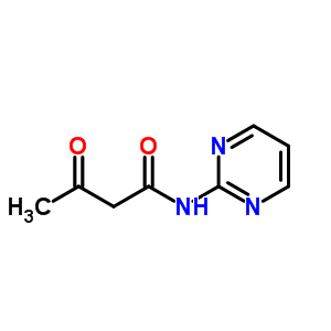 3-氧代-n-(嘧啶-2-基)丁酰胺結(jié)構(gòu)式_709-91-1結(jié)構(gòu)式