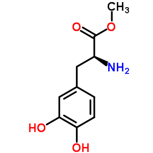 (S)-2-氨基-3-(3,4-二羥基苯基)-丙酸甲酯結(jié)構(gòu)式_7101-51-1結(jié)構(gòu)式