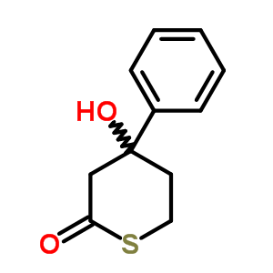 2H-thiopyran-2-one,tetrahydro-4-hydroxy-4-phenyl- Structure,71023-07-9Structure