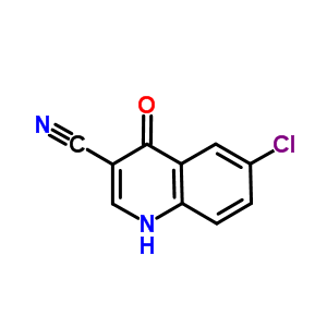 6-Chloro-4-oxo-1,4-dihydroquinoline-3-carbonitrile Structure,71083-61-9Structure