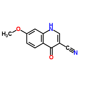 1,4-Dihydro-7-methoxy-4-oxo-3-quinolinecarbonitrile Structure,71083-64-2Structure