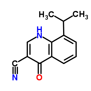 4-Oxo-8-(propan-2-yl)-1,4-dihydroquinoline-3-carbonitrile Structure,71083-70-0Structure