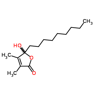 5-Hydroxy-3,4-dimethyl-5-nonyl-furan-2-one Structure,71190-94-8Structure