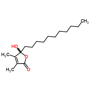 5-Hydroxy-3,4-dimethyl-5-undecyl-furan-2-one Structure,71190-96-0Structure