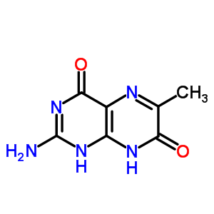 2-Amino-4,7-dihydroxy-6-methylpteridine Structure,712-38-9Structure