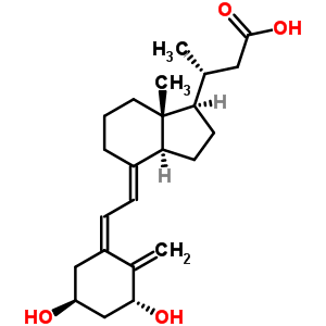 1Alpha,3beta-dihydroxy-24-nor-9,10-seco-5,7,10(19)-cholatrien-23-oic acid Structure,71204-89-2Structure