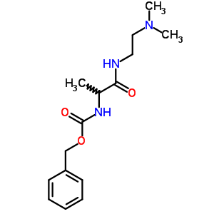 Benzyl n-[1-(2-dimethylaminoethylcarbamoyl)ethyl]carbamate Structure,71274-36-7Structure