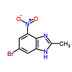 6-Bromo-2-methyl-4-nitro-1h-benzo[d]imidazole Structure,713530-56-4Structure