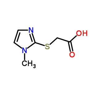 [(1-Methyl-1h-imidazol-2-yl)sulfanyl]acetic acid Structure,71370-42-8Structure