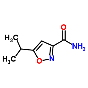 5-Isopropyl-isoxazole-3-carboxylicacid amide Structure,71433-23-3Structure