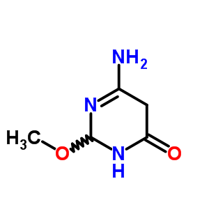 4(3H)-pyrimidinone,6-amino-2,5-dihydro-2-methoxy- Structure,7144-64-1Structure