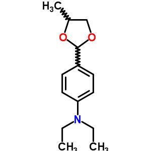 N,n-diethyl-4-(4-methyl-1,3-dioxolan-2-yl)aniline Structure,7144-76-5Structure