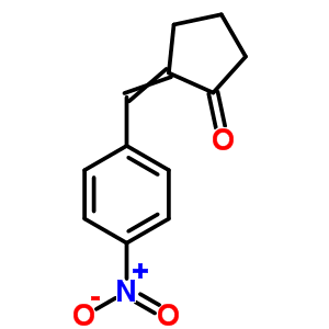 2-[(4-Nitrophenyl)methylidene]cyclopentan-1-one Structure,71496-93-0Structure