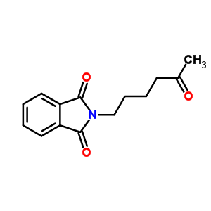 2-(5-氧代-己基)-異吲哚-1,3-二酮結(jié)構(gòu)式_71510-41-3結(jié)構(gòu)式