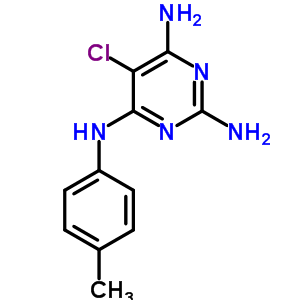 2,4,6-Pyrimidinetriamine,5-chloro-n4-(4-methylphenyl)- Structure,71552-26-6Structure