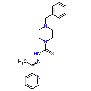 4-Benzyl-n-(1-pyridin-2-ylethylideneamino)piperazine-1-carbothioamide Structure,71555-53-8Structure