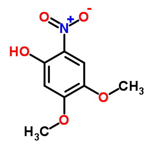 4,5-Dimethoxy-2-nitro-phenol Structure,7158-91-0Structure