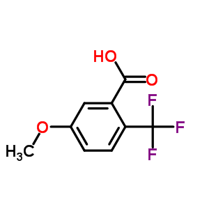 5-Methoxy-2-(trifluoromethyl)benzoic acid Structure,716-31-4Structure