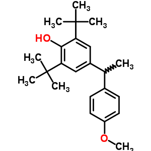 4-[1-(4-Methoxyphenyl)ethyl]-2,6-ditert-butyl-phenol Structure,71712-06-6Structure