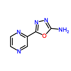 5-Pyrazin-2-yl-1,3,4-oxadiazol-2-amine Structure,717848-18-5Structure