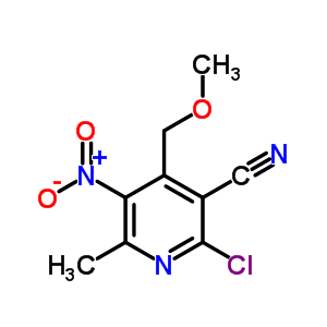 2-Chloro-4-methoxymethyl-6-methyl-5-nitro-nicotinonitrile Structure,719-48-2Structure