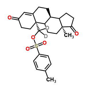 3,17-Dioxo(19,19-<sup>2</sup>h<sub>2</sub>)androst-4-en-19-yl 4-methylbenzenesulfonate Structure,71995-65-8Structure