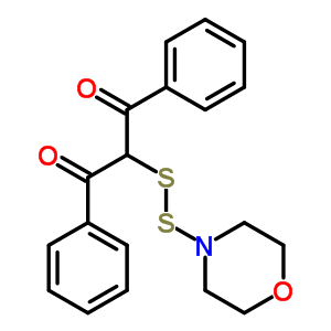 1,3-Propanedione,2-(4-morpholinyldithio)-1,3-diphenyl- Structure,72087-94-6Structure