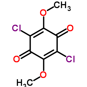 2,5-Cyclohexadiene-1,4-dione,2,5-dichloro-3,6-dimethoxy- Structure,7210-71-1Structure