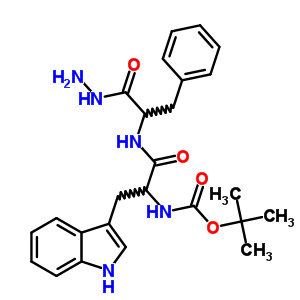 Tert-butyl n-[1-[[1-(hydrazinecarbonyl)-2-phenyl-ethyl]carbamoyl]-2-(1h-indol-3-yl)ethyl]carbamate Structure,72156-66-2Structure