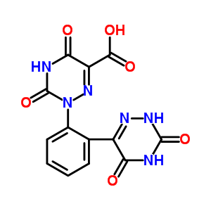 2,3,4,5-四氫-3,5-二氧代-2-[2-(2,3,4,5-四氫-3,5-二氧代-1,2,4-噻嗪-6-基)苯基]-1,2,4-三嗪-6-羧酸結(jié)構(gòu)式_72177-30-1結(jié)構(gòu)式