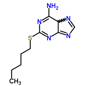 2-Pentylsulfanyl-5h-purin-6-amine Structure,72283-91-1Structure