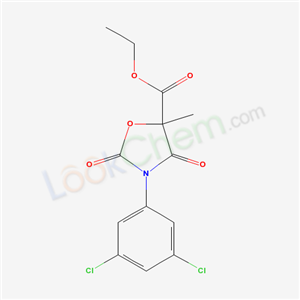 Ethyl 3-(3,5-dichlorophenyl)-5-methyl-2,4-dioxo-1,3-oxazolidine-5-carboxylate Structure,72391-46-9Structure