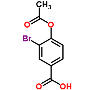 4-(Acetyloxy)-3-bromobenzoic acid Structure,72415-57-7Structure