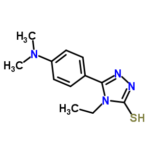 5-[4-(Dimethylamino)phenyl]-4-ethyl-4H-1,2,4-triazole-3-thiol Structure,724749-06-8Structure