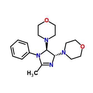 4-[(4R,5r)-2-methyl-5-morpholin-4-yl-3-phenyl-4,5-dihydroimidazol-4-yl]morpholine Structure,72483-49-9Structure