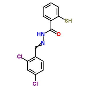 N-[(2,4-dichlorophenyl)methylideneamino]-2-sulfanyl-benzamide Structure,7249-50-5Structure