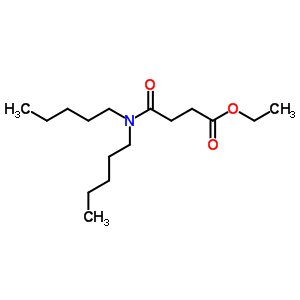 3-(二戊基氨基甲酰)丙酸乙酯結(jié)構(gòu)式_7249-60-7結(jié)構(gòu)式