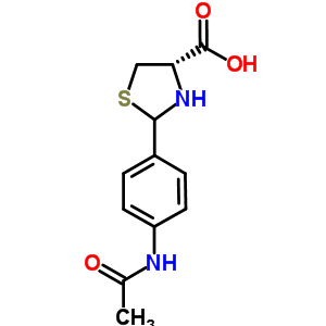 2-(4-Acetylamino-phenyl)-thiazolidine-4-carboxylic acid Structure,72678-87-6Structure