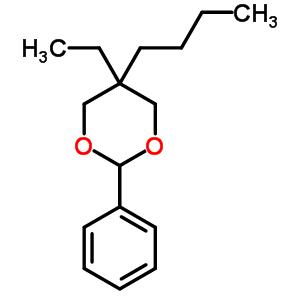 1,3-Dioxane,5-butyl-5-ethyl-2-phenyl- Structure,727-14-0Structure