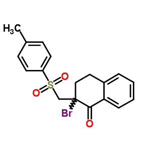 2-Bromo-2-(((4-methylphenyl)sulfonyl)methyl)-3,4-dihydro-1(2h)-naphthalenone Structure,72848-60-3Structure