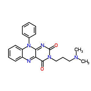 Benzo[g]pteridine-2,4(3h,10h)-dione,3-[3-(dimethylamino)propyl]-10-phenyl- Structure,72900-23-3Structure