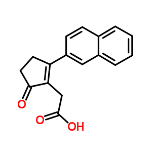 2-(2-Naphthalen-2-yl-5-oxo-1-cyclopentenyl)acetic acid Structure,72925-19-0Structure