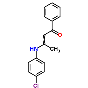 3-[(4-Chlorophenyl)amino]-1-phenyl-but-2-en-1-one Structure,7295-18-3Structure