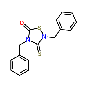 2,4-Dibenzyl-5-oxothiadiazolidine-3-thione Structure,72966-20-2Structure