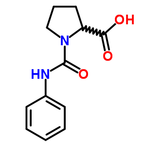 1-(Anilinocarbonyl)pyrrolidine-2-carboxylic acid Structure,73096-22-7Structure