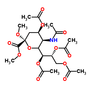 N-acetyl-2-o-methyl-alpha-neuraminic acid methyl ester 4,7,8,9-tetraacetate Structure,73208-80-7Structure