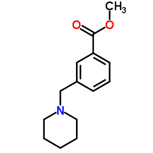 Methyl 3-(piperidin-1-ylmethyl)benzoate Structure,73278-90-7Structure